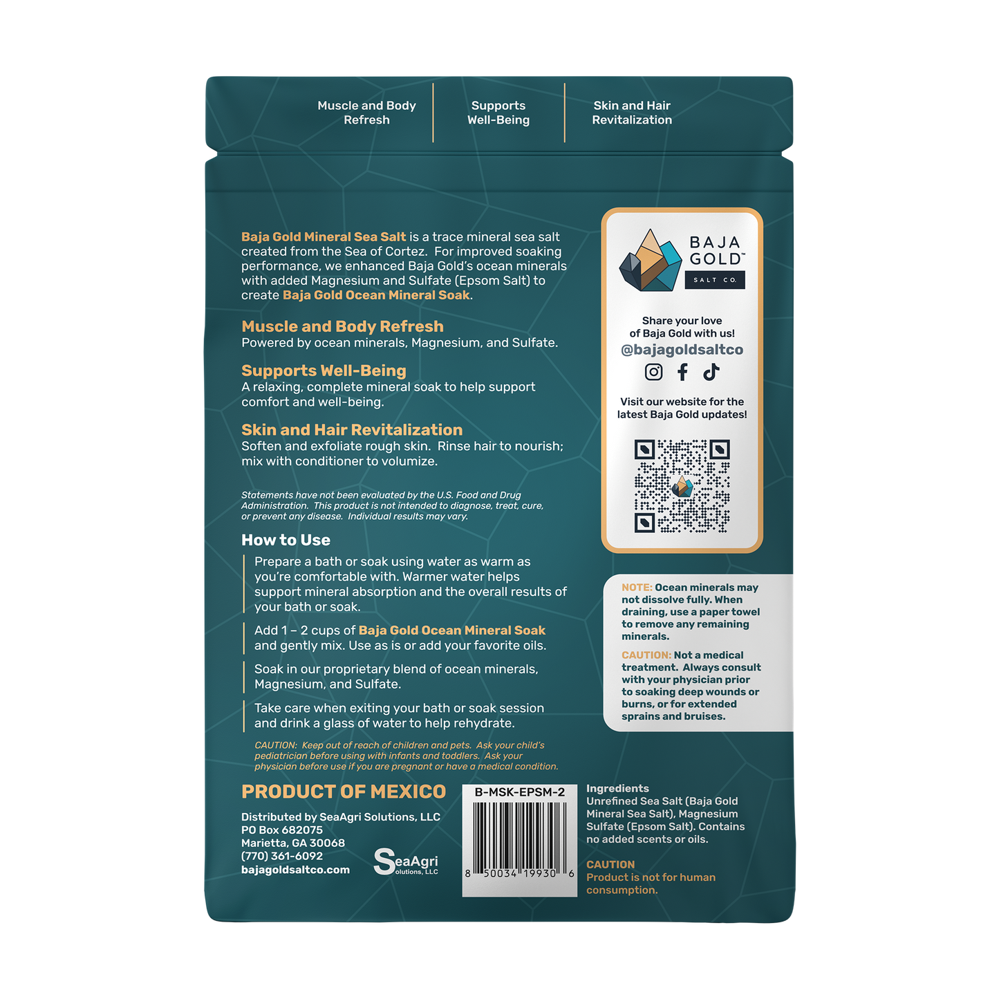 Baja Gold Ocean Mineral Soak