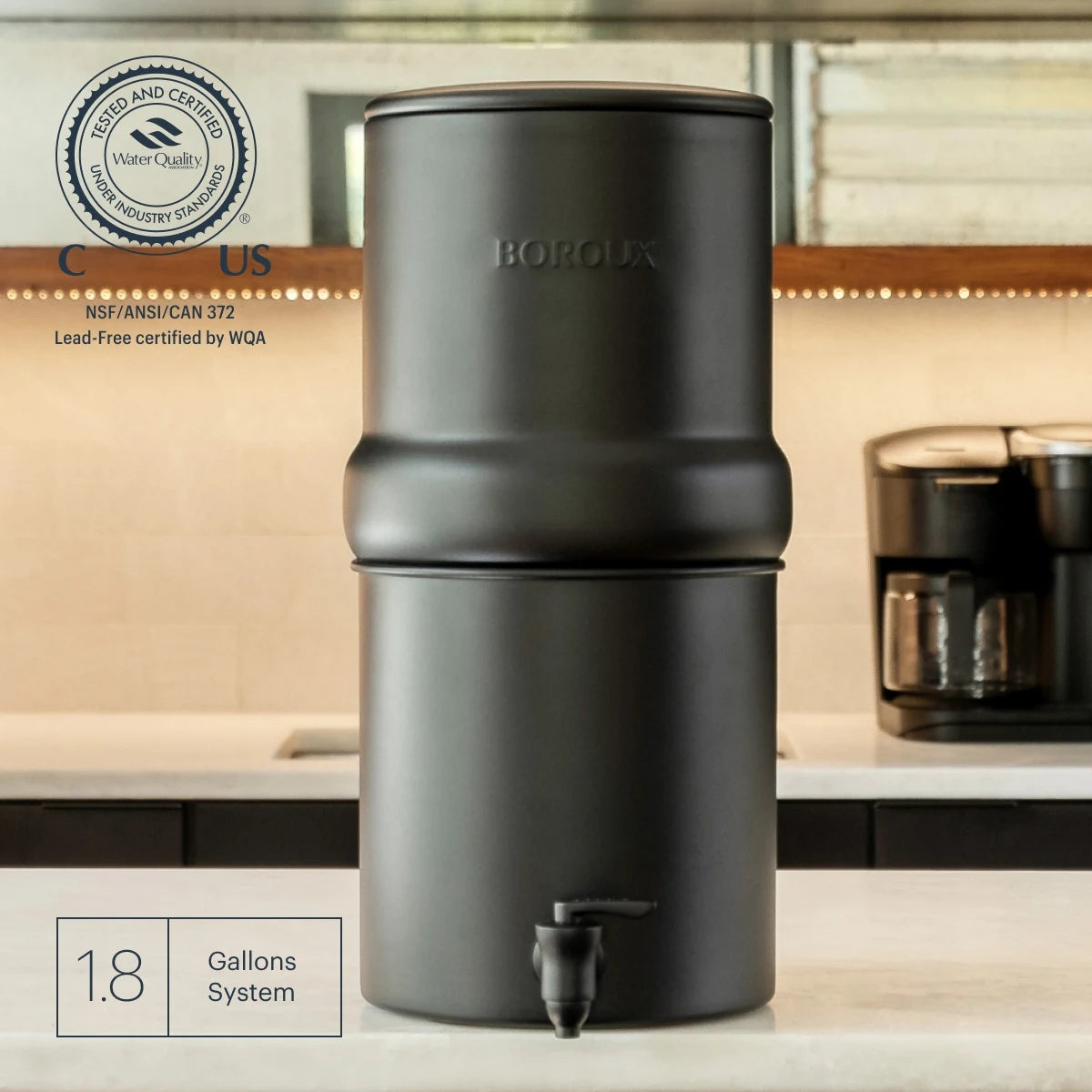 BOROUX Legacy™ Compact Water Filter System (1.8 gal)