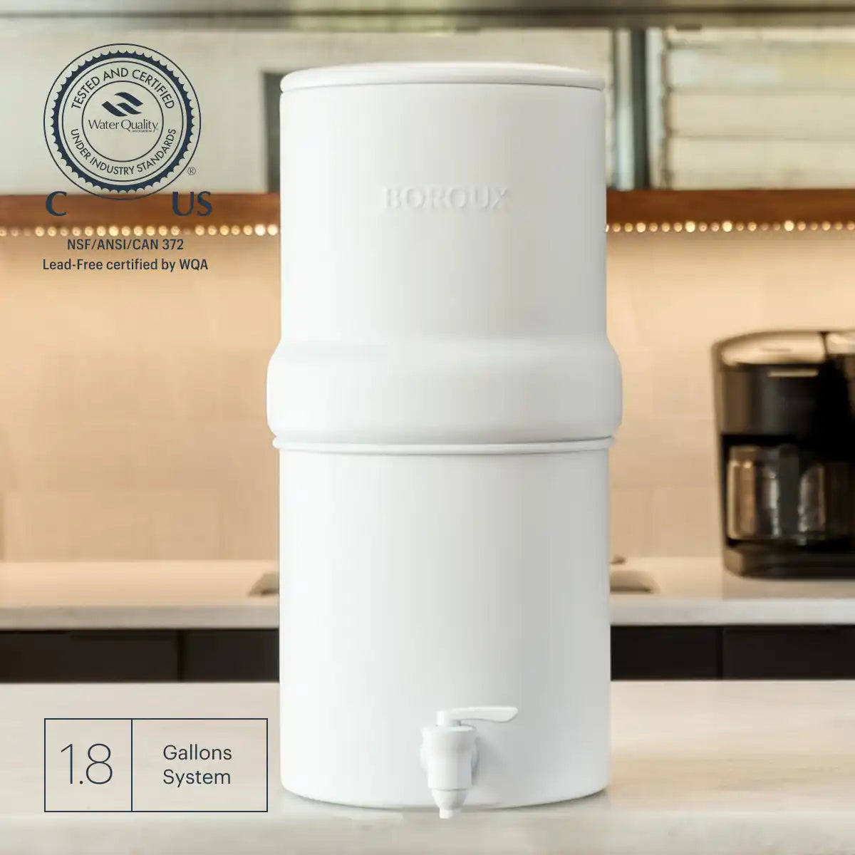 BOROUX Legacy™ Compact Water Filter System (1.8 gal)
