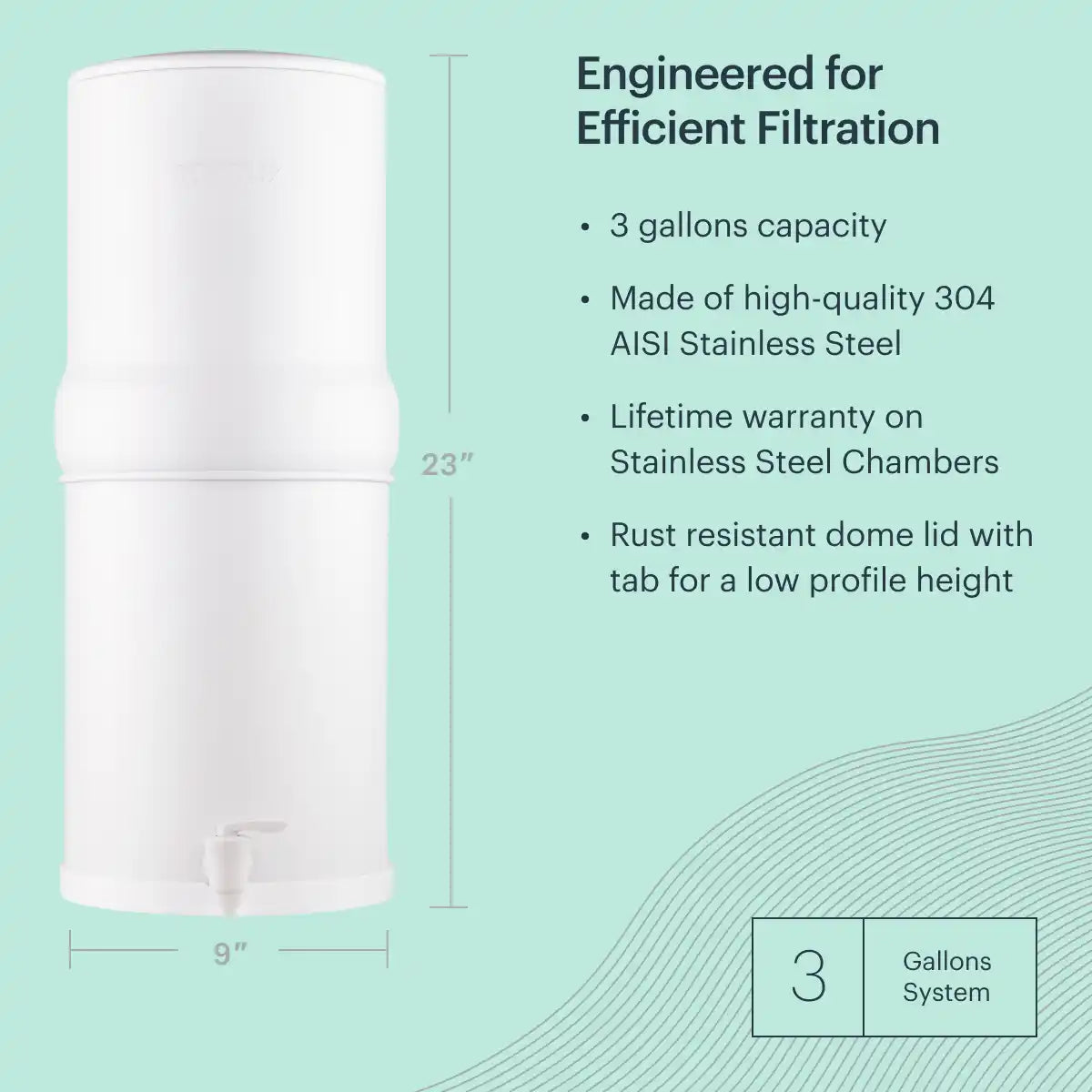 BOROUX Legacy™ Water Filter System (3 gal)